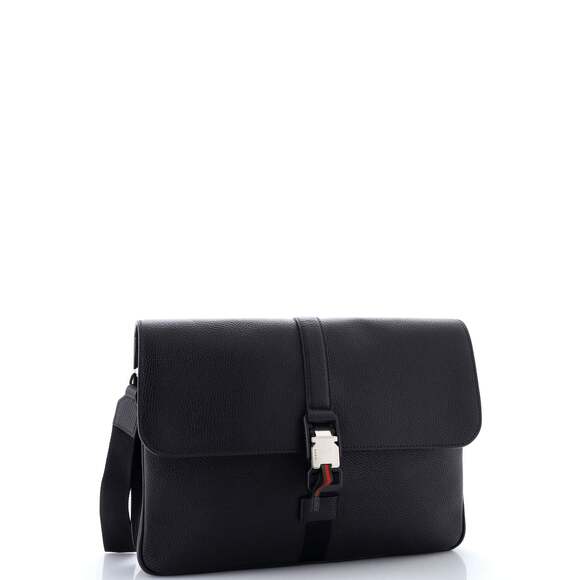 Web Buckle Wristlet Briefcase Leather #198946G96B - Picture 2 of 6